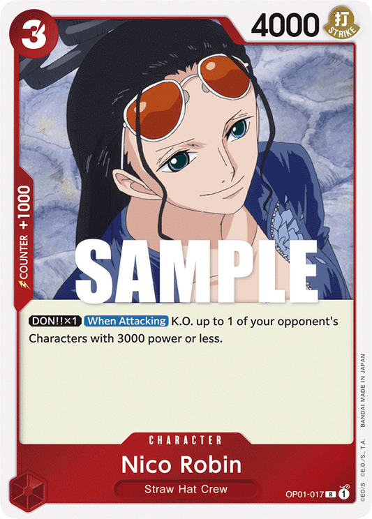 One Piece Card Game Nico Robin OP01 Romance Dawn OP01-017