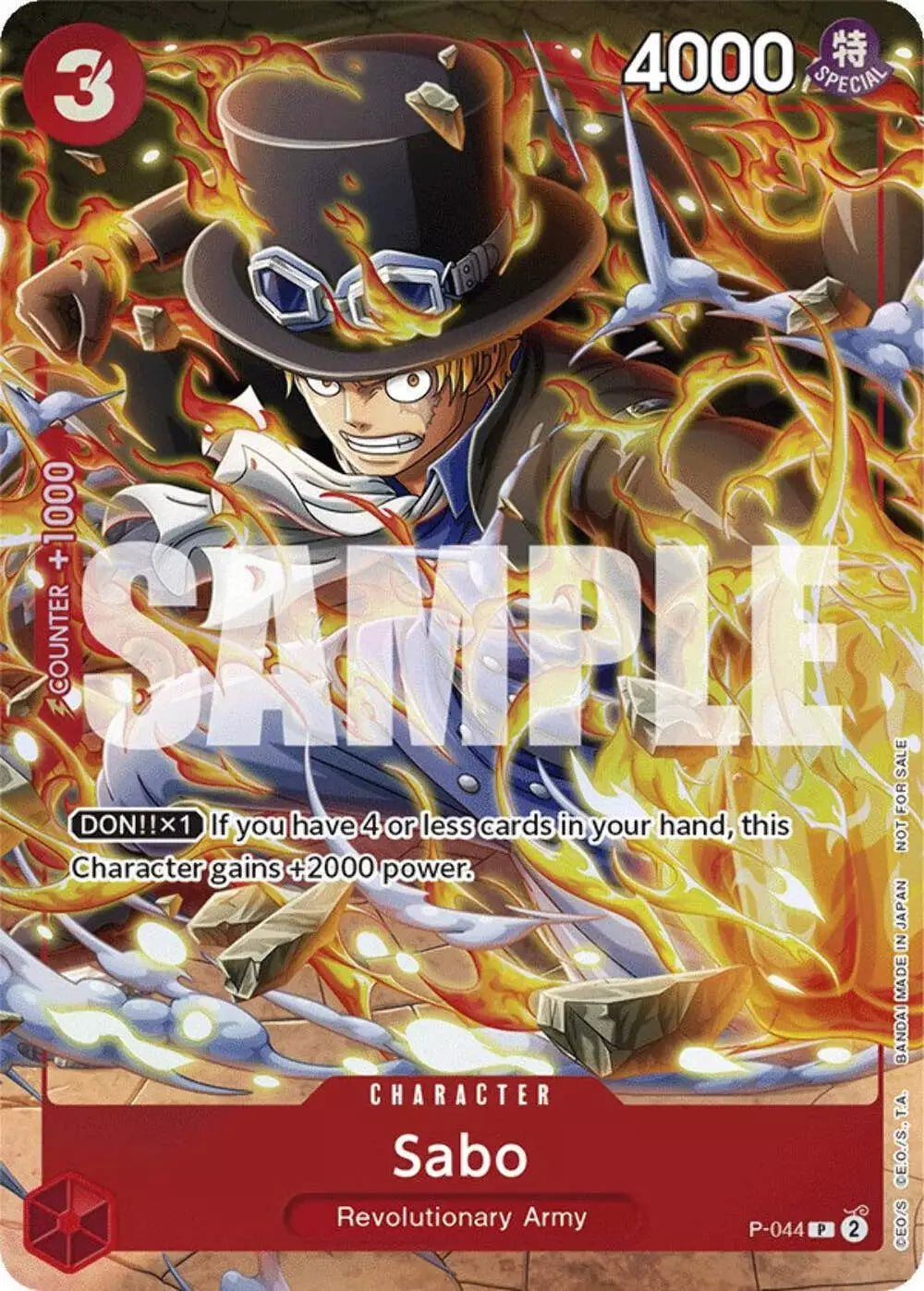 One Piece Card Game Sabo P-044 Promo