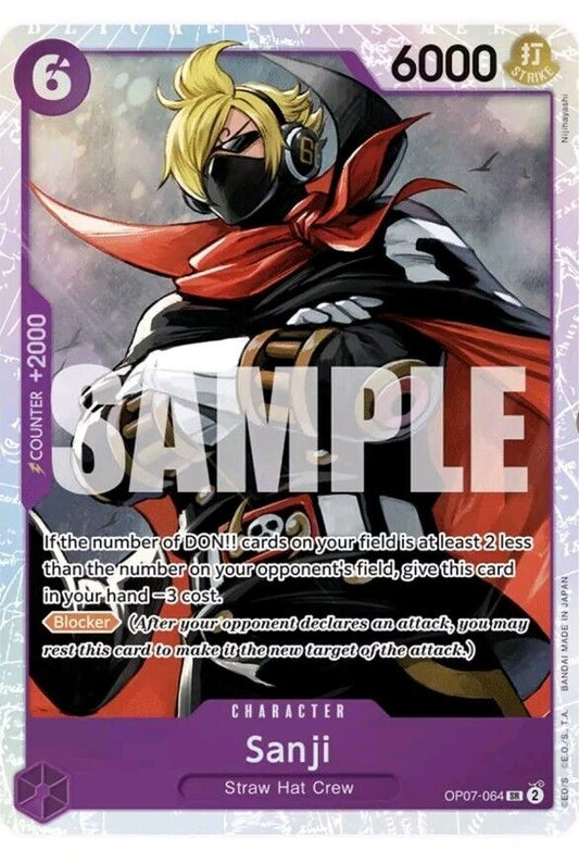 One Piece Card Game Sanji OP07 500 Years in the Future OP07-064