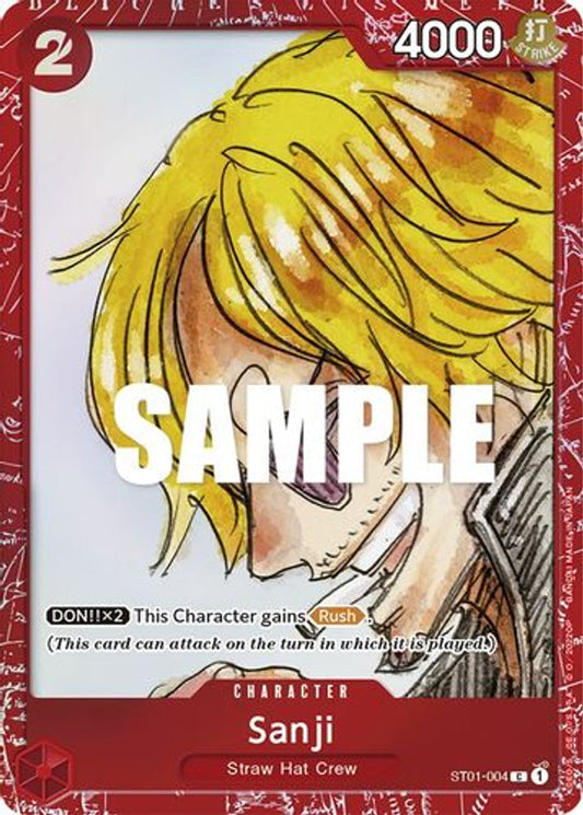 One Piece Card Game Sanji ST01 Film Red ST01-004