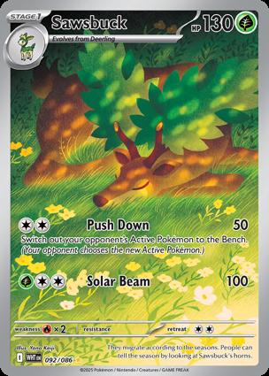 Pokemon TCG Sawsbuck 092/086 White Flare