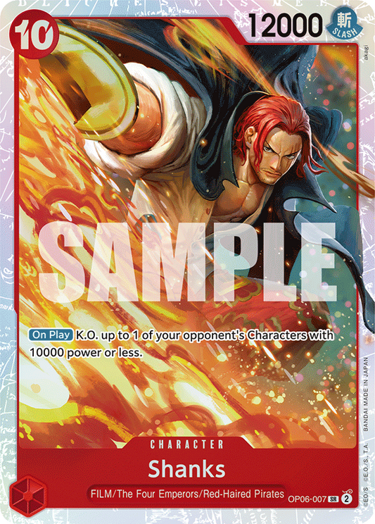 One Piece Card Game Shanks OP06 Wings Of The Captain OP06-007