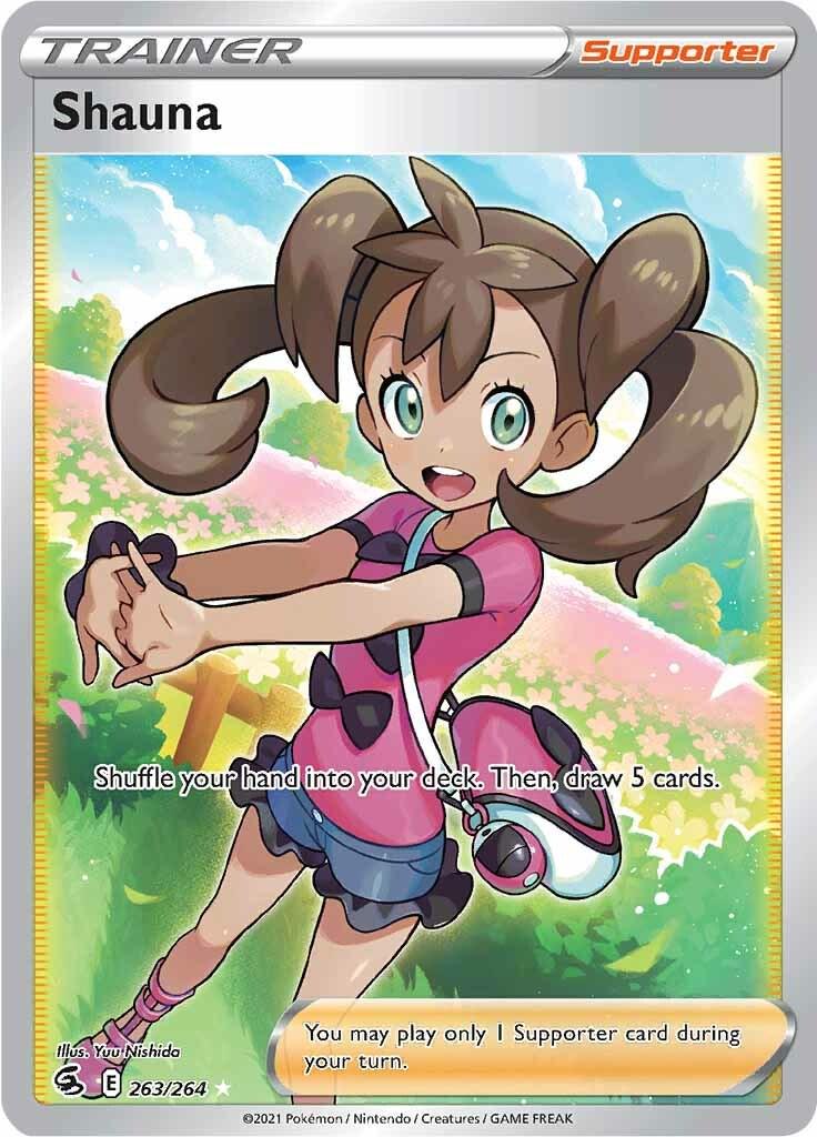 Pokemon TCG Shauna Full Art Trainer 263/264 Fusion Strike