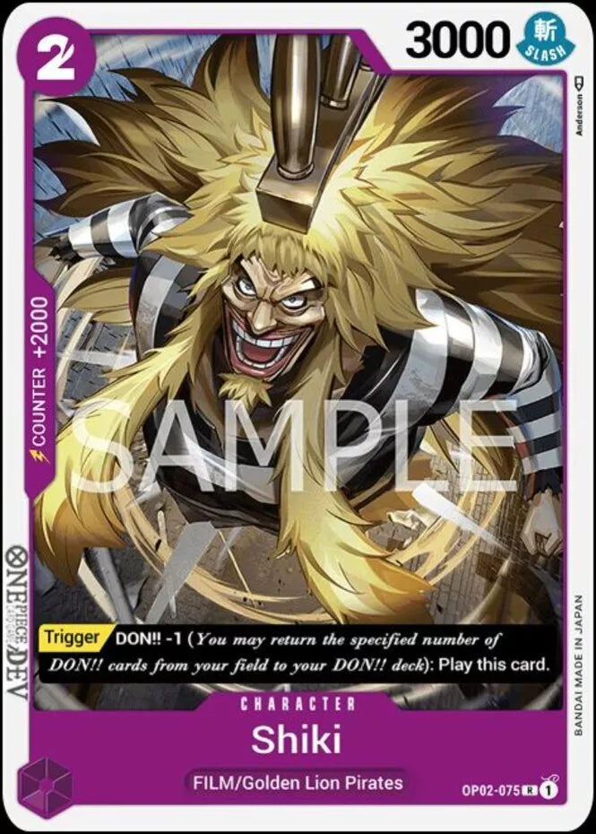 One Piece Card Game Shiki OP02 Paramount War OP02-075