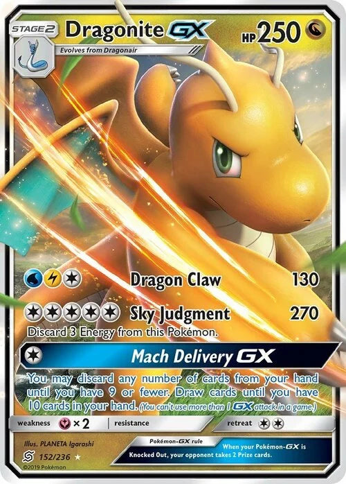 Pokemon TCG Dragonite GX 152/236 Unified Mind