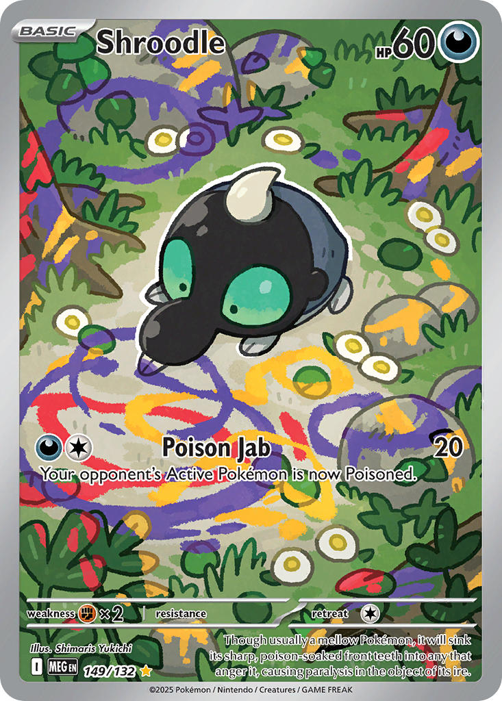 Pokemon TCG Shroodle 149/132  Mega Evolutions