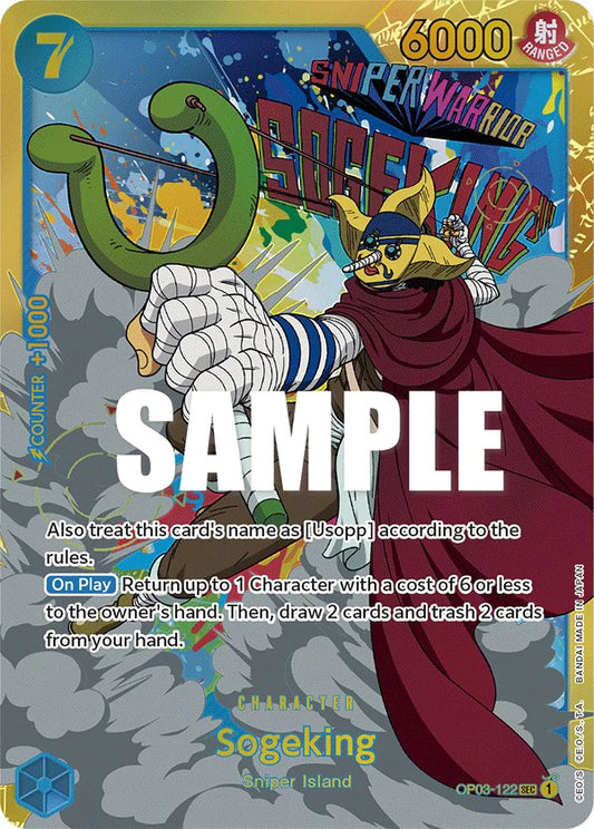 One Piece Card Game Sogeking Alternate Art OP03 Pillars of Strength OP03-122