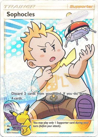 Pokemon TCG Sophocles Full Art Trainer 146/147 Burning Shadows