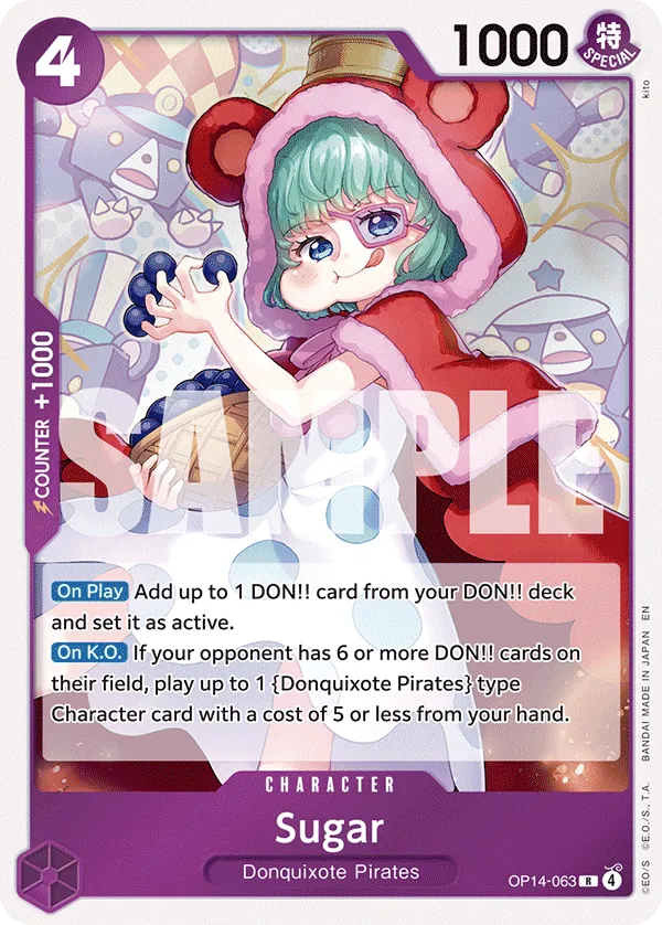 One Piece Card Game Sugar OP14 The Azure Sea's Seven OP14-063