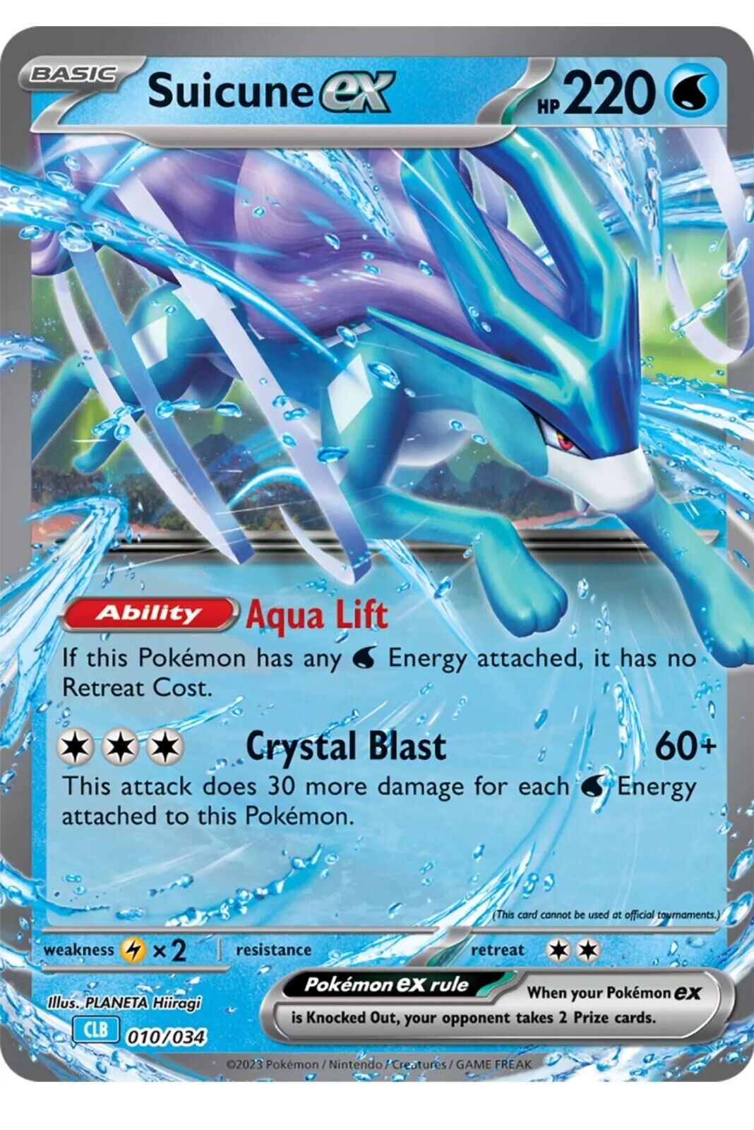 Pokemon TCG Suicune EX 010/034 Classic Collection