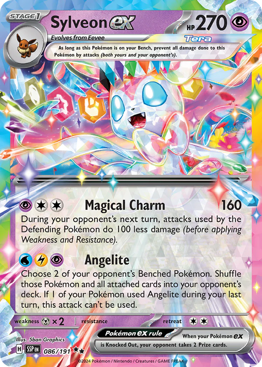 Pokemon TCG Sylveon EX 086/191 Surging Sparks