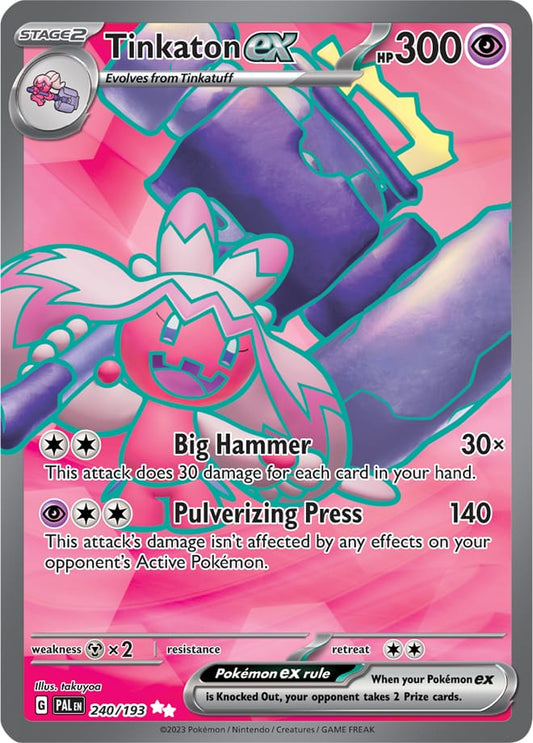Pokemon TCG Tinkaton EX 240/193 Paldea Evolved