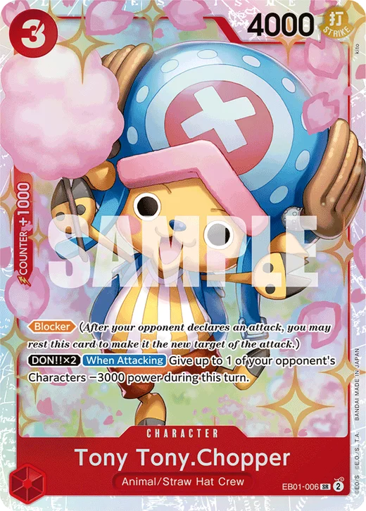 One Piece Card Game Tony Tony. Chopper EB01 Memorial Collection EB01-006