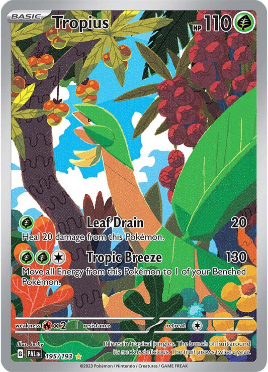 Pokemon TCG Tropius 195/193 Paldea Evolved