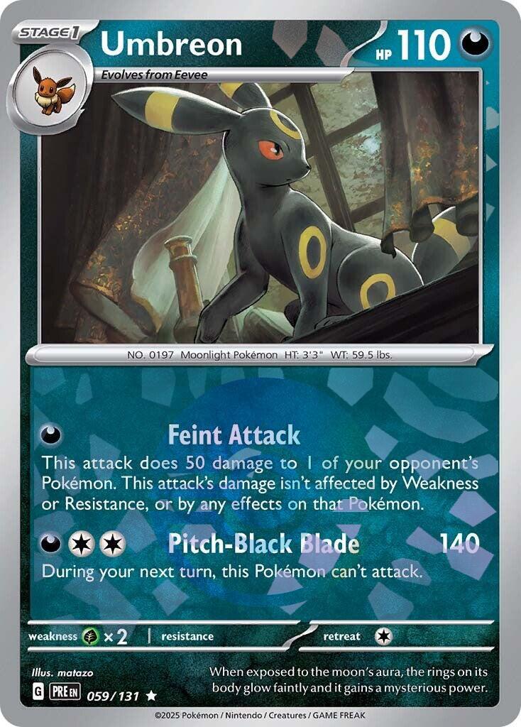 Pokemon TCG Umbreon 059/131 Prismatic Evolution