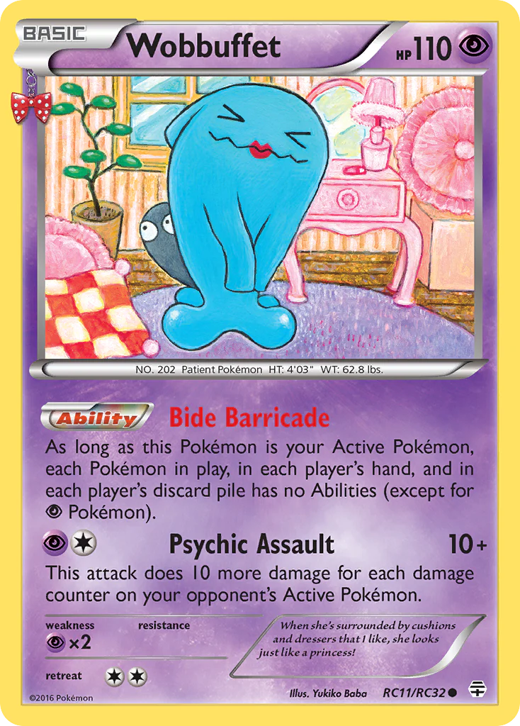 Pokemon TCG Wobbuffet RC11/RC32 Generation