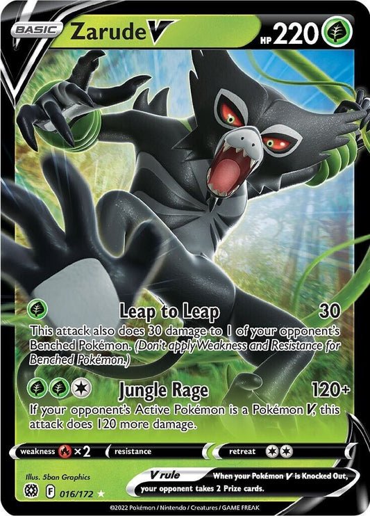 Pokemon TCG Zarude V 016/172 Brilliant Stars