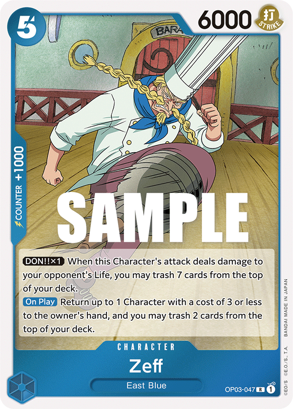 One Piece Card Game Zeff OP03 Pillars of Strength OP03-047