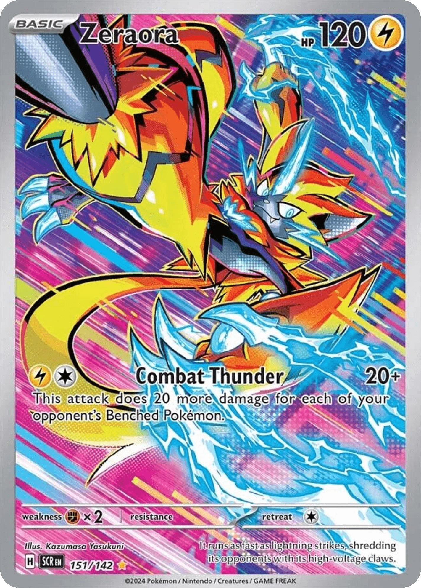 Pokemon TCG Zeraora 151/142 Stellar Crown